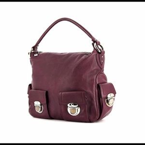 Marc Jacobs Red Leather Large Size Multipocket Hobo/Shoulder Bag